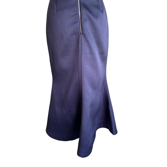 Elliatt Formal Dress Navy Satin Mermaid Revolve Size Small Fitted‎ NWT - Picture 7 of 13